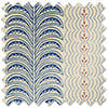Land & Shore Fintra Stripe, Blue Red - Roman Blind